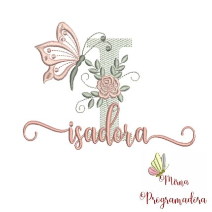 Matriz de Bordado – Nome Isadora