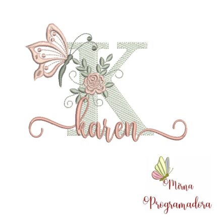 Matriz de Bordado – Nome Karen