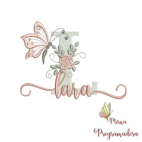 Matriz de Bordado - Nome Lara