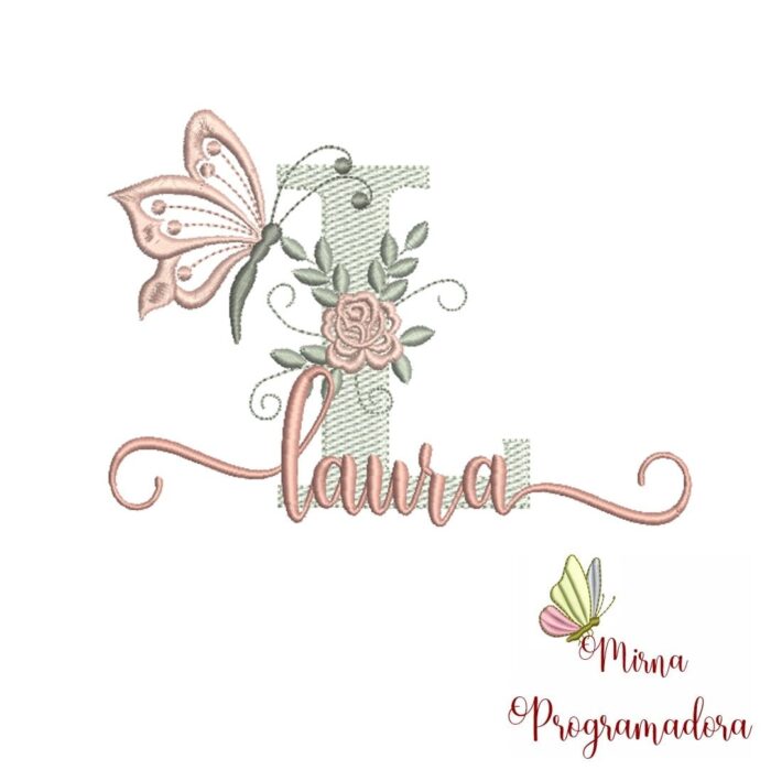 Matriz de Bordado – Nome Laura