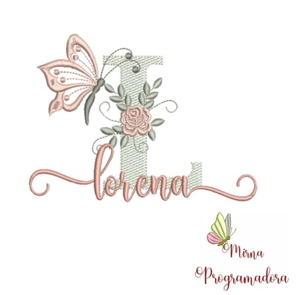 Matriz de Bordado - Nome Lorena
