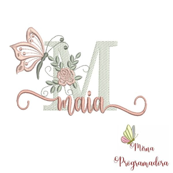 Matriz de Bordado - Nome Maia