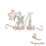 Matriz de Bordado - Nome Maria Alice