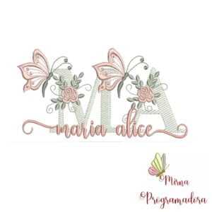 Matriz de Bordado - Nome Maria Alice