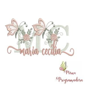 Matriz de Bordado - Nome Maria Cecília