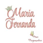 Matriz de bordado - Maria Fernanda
