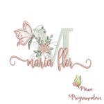 Matriz de Bordado - Nome Maria Flor