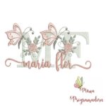 Matriz de Bordado - Nome Maria Flor