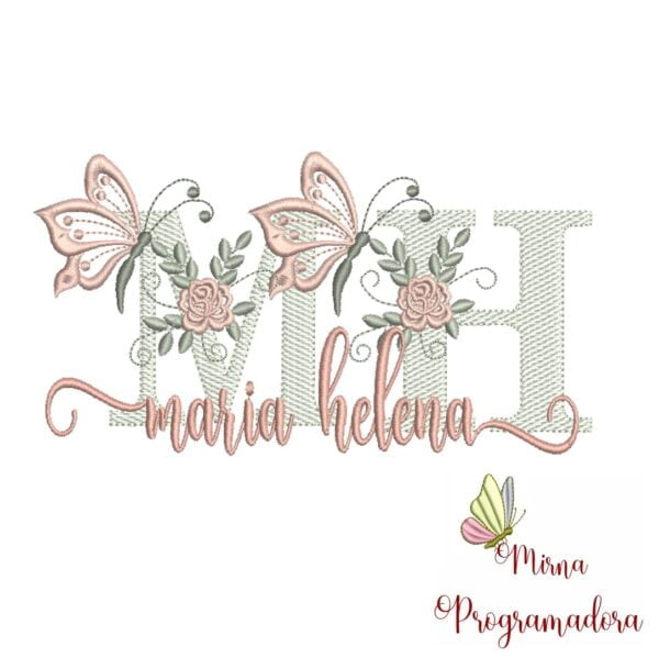 Matriz de Bordado - Nome Maria Helena