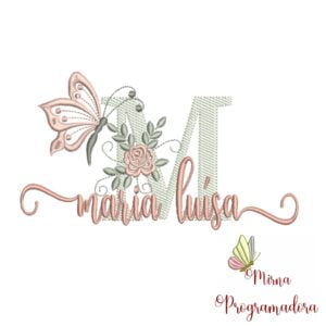 Matriz de Bordado - Nome Maria Luísa