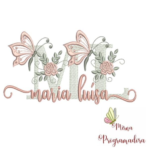 Matriz de Bordado - Nome Maria Luisa