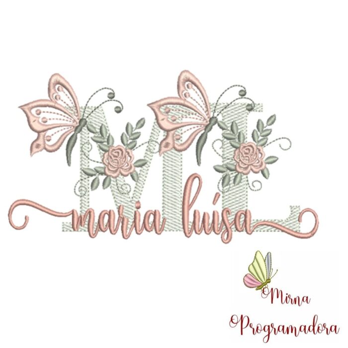 Matriz de Bordado – Nome Maria Luisa