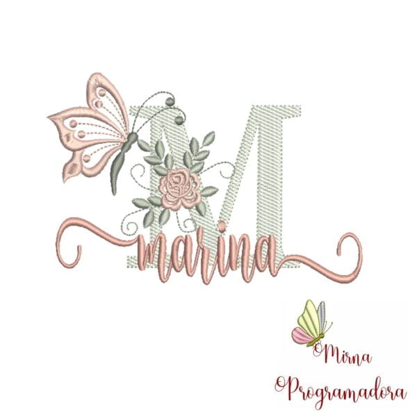 Matriz de Bordado - Nome Marina