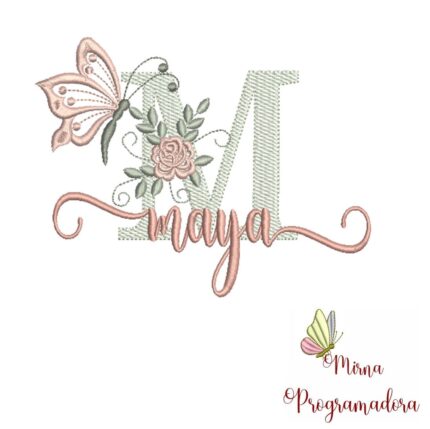 Matriz de Bordado – Nome Maya