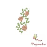 Matriz de Bordado - Moldura Flores Borboletas - Imagem 6