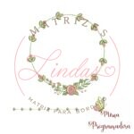 Matriz de bordado – Moldura Flores Raminhos