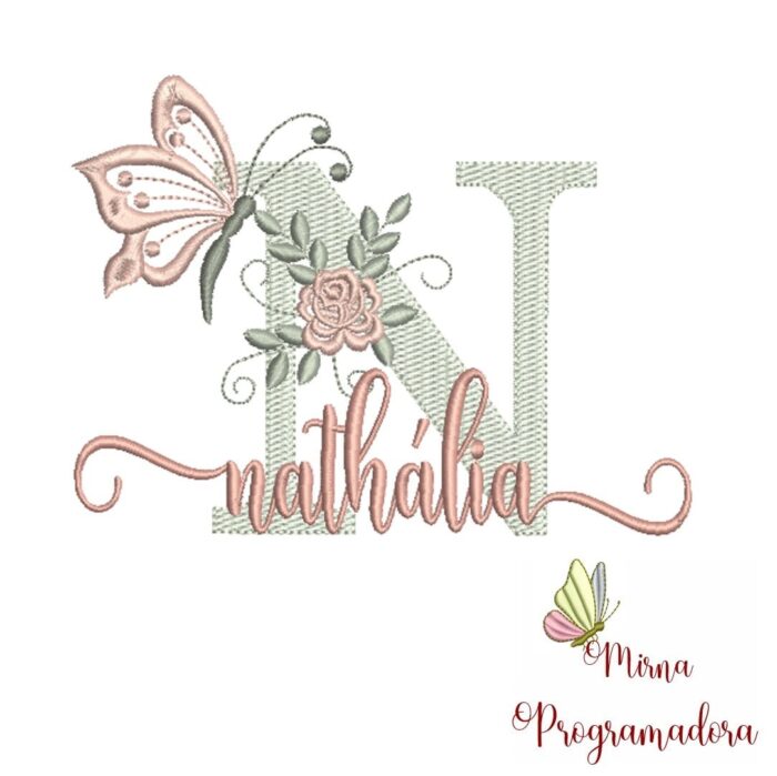 Matriz de Bordado - Nome Nathália - Imagem 1