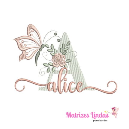 Matriz de Bordado – Nome Alice 4 Matriz de Bordado – Nome Alice 4