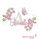 matriz de bordado nome Antonella para bordar ML