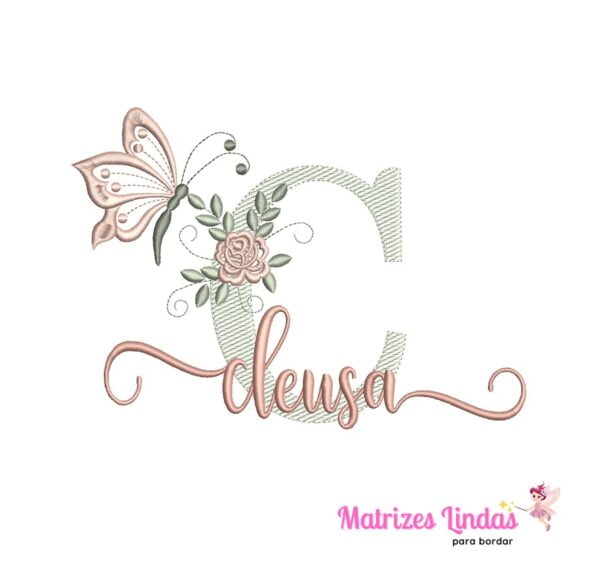 matriz de bordado nome Cleusa para bordar site matrizeslindas.com.br