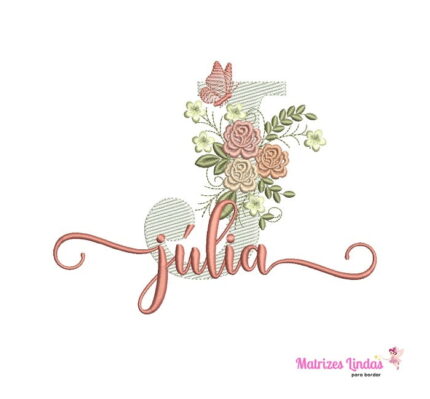 Matriz de Bordado – Nome Júlia Matriz de Bordado – Nome Júlia