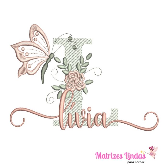 Matriz de Bordado – Nome Lívia 02
