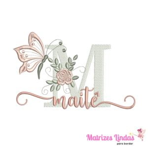 matriz de bordado nome Maitê sobreposto para bordar site matrizeslindas.com.br