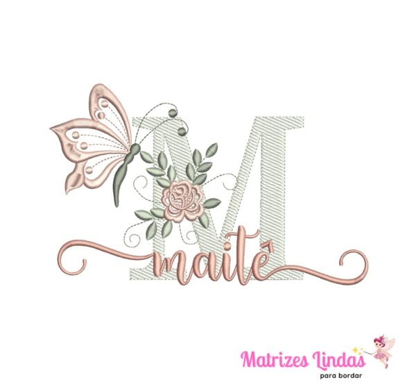 matriz de bordado nome Maitê sobreposto para bordar site matrizeslindas.com.br