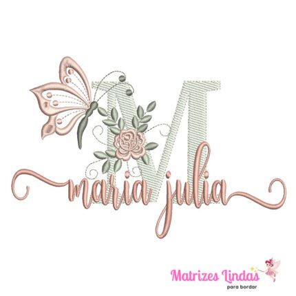 Matriz de Bordado – Nome Maria Julia