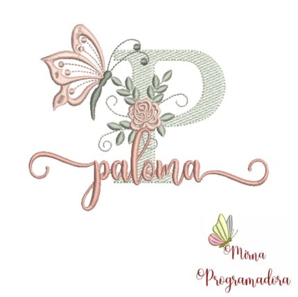 Matriz de Bordado – Nome Paloma