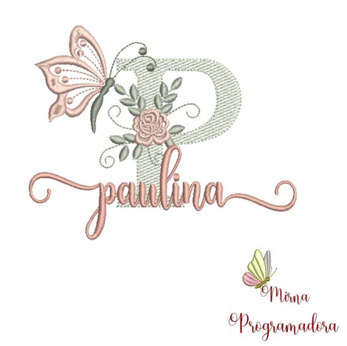 Matriz de Bordado – Nome Paulina