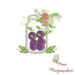 Matriz de Bordado - Potes de Frutas para Bordar - Imagem 3
