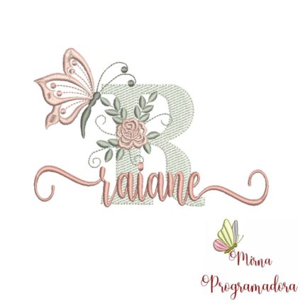 Matriz de Bordado – Nome Raiane