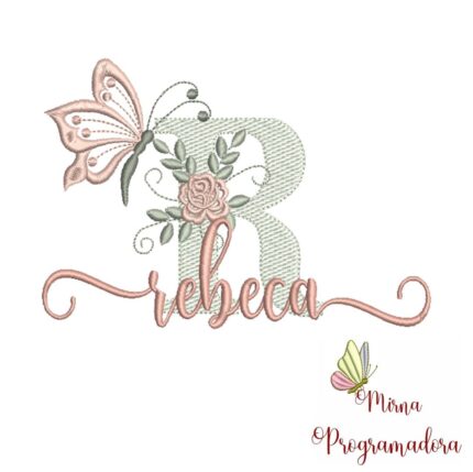 Matriz de bordado – Nome Rebeca