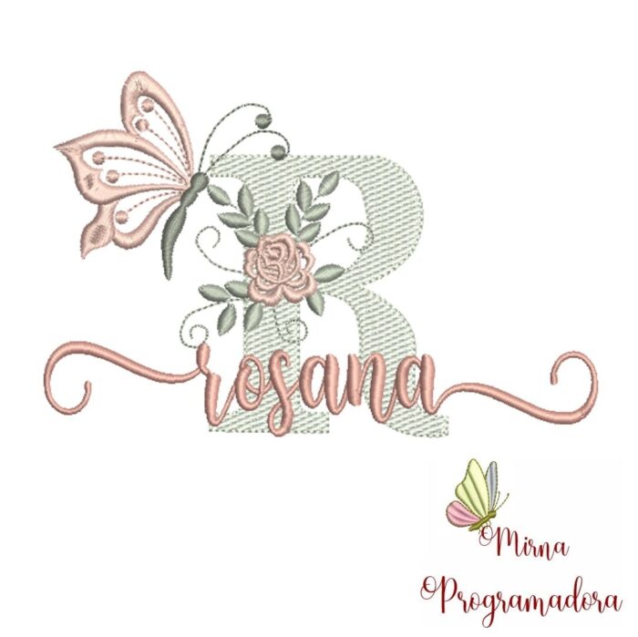 Matriz de Bordado - Nome Rosana - Imagem 1