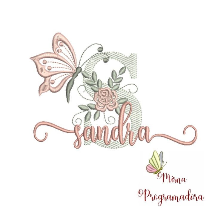 Matriz de Bordado – Nome Sandra