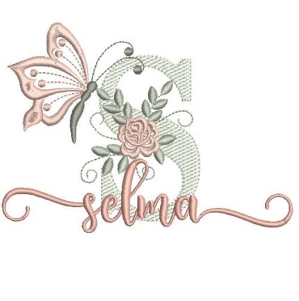 Matriz de Bordado – Nome Selma Matriz de Bordado – Nome Selma