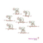 matriz de bordado semaninha flores borboletas para bordar ML