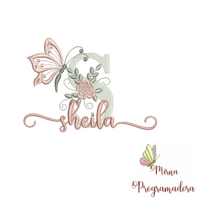 Matriz de Bordado - Nome Sheila - Imagem 1