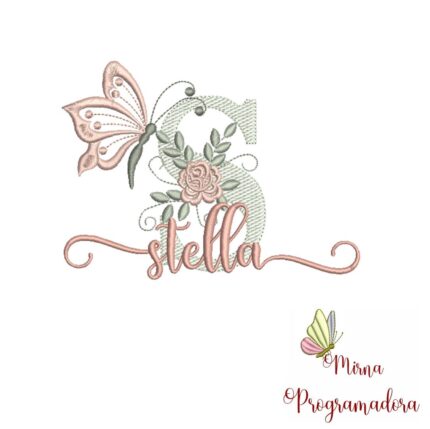 Matriz de Bordado – Nome Stella