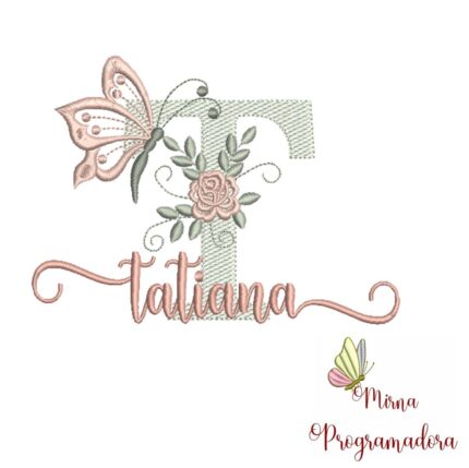 Matriz de Bordado – Nome Tatiana