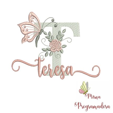 Matriz de Bordado – Nome Teresa