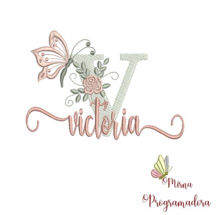 Matriz de Bordado – Nome Victória