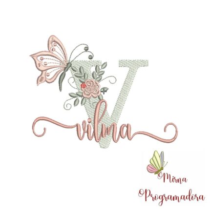 Matriz de Bordado – Nome Vilma Matriz de Bordado – Nome Vilma