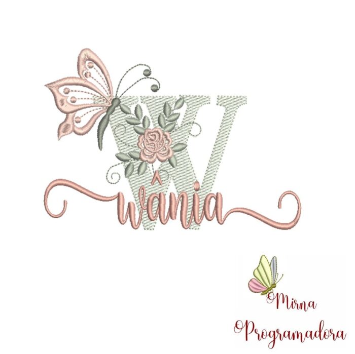 Matriz de Bordado – Nome Wânia