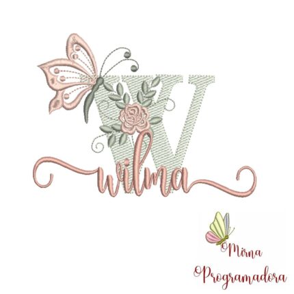 Matriz de Bordado – Nome Wilma Matriz de Bordado – Nome Wilma