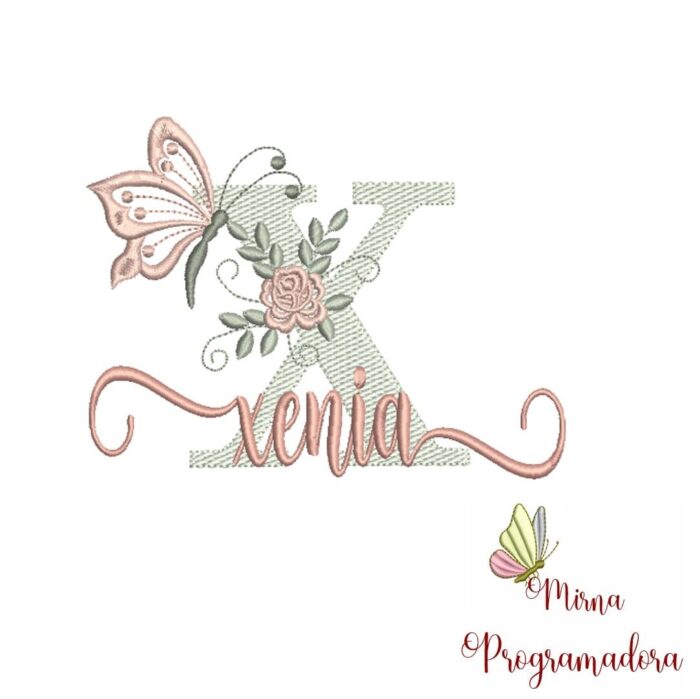 Matriz de Bordado – Nome Xenia