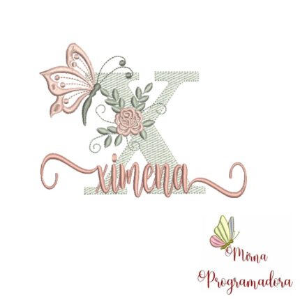 Matriz de Bordado – Nome Ximena Matriz de Bordado – Nome Ximena
