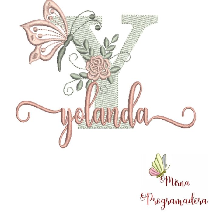 Matriz de Bordado – Nome Yolanda