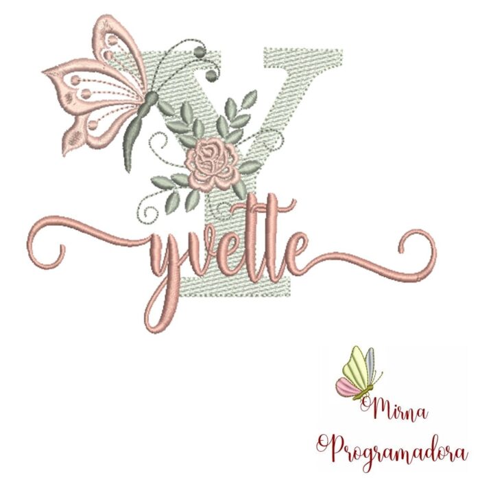 Matriz de Bordado – Nome Yvette